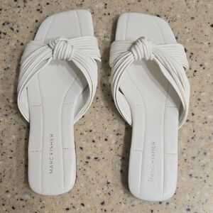 Marc Fisher White Women's Sandals.